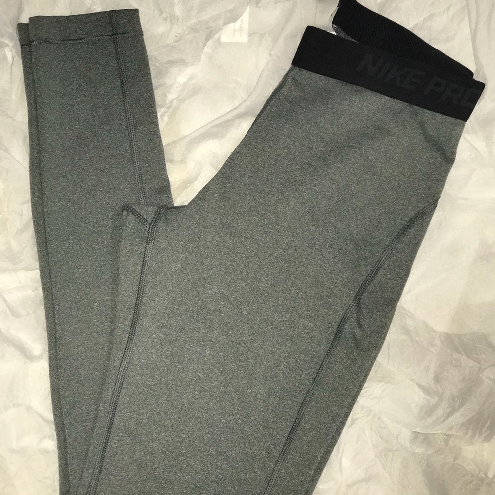 Nike PRO Gray HyperWarm Leggings